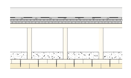 Gymnase du Chablais - Composition plancher caisson